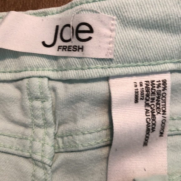 Joe Fresh light green shorts - Picture 2 of 5